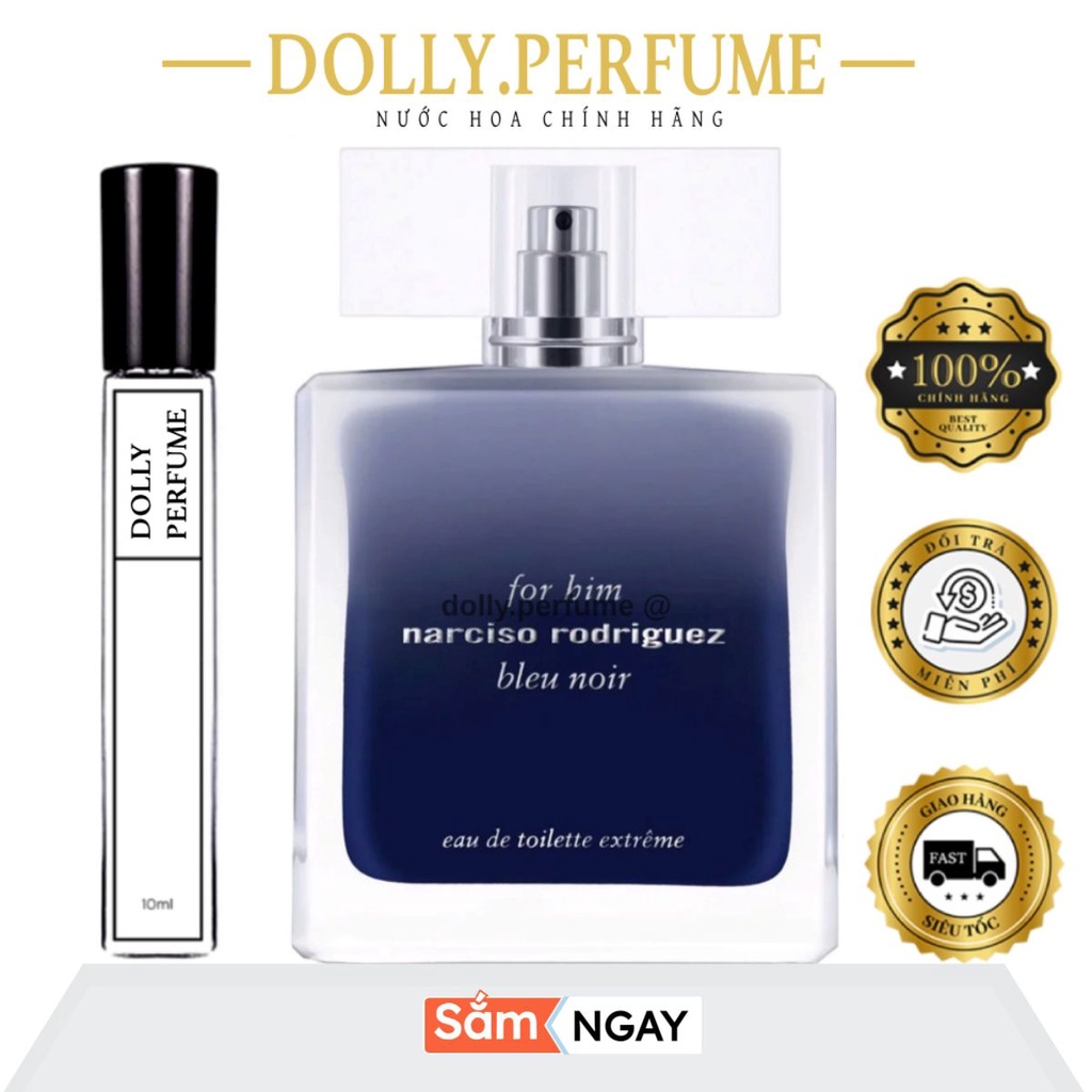 Tester Nước hoa nam Narciso Rodriguez Bleu Noir Toilette Extreme Chính Hãng