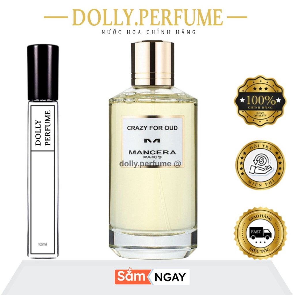 Tester Nước hoa Mancera Crazy For Oud Chính Hãng
