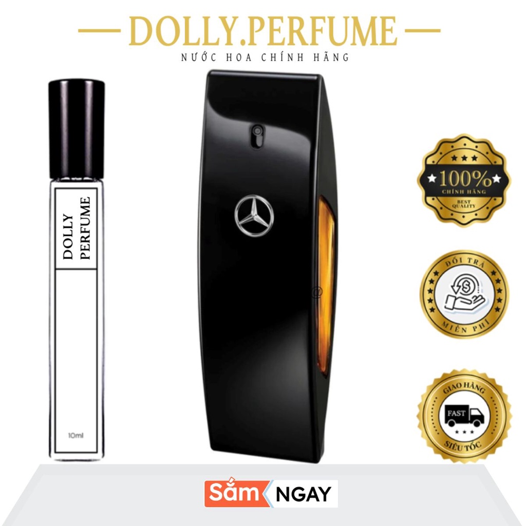 Tester Nước hoa nam Mercedes Benz Club Black Men EDT Chính Hãng
