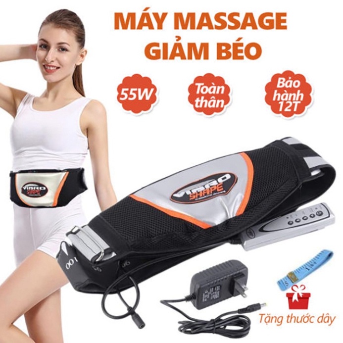Máy Massage Rung Giảm Mỡ Toàn Thân Hiệu Quả - Đai Massage Rung Nóng Giảm Mỡ Bụng New