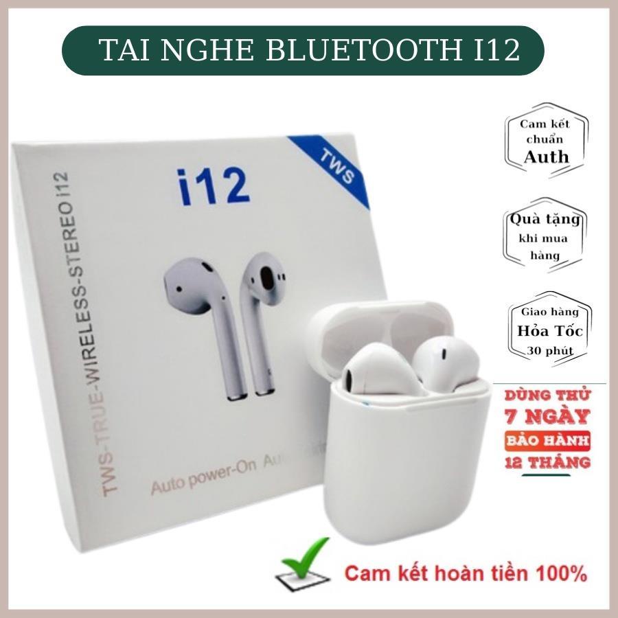 Tai nghe bluetooth l12 TWS 5.0 tai nghe l12 không dây âm thanh chuẩn HIFI chạm cảm ứng có mic [BH 12T]