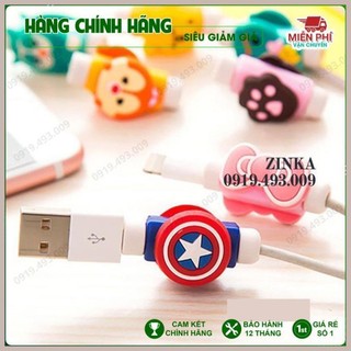 Nút gắn bảo vệ dây tai nghe, cáp sạc hình thú đáng yêu