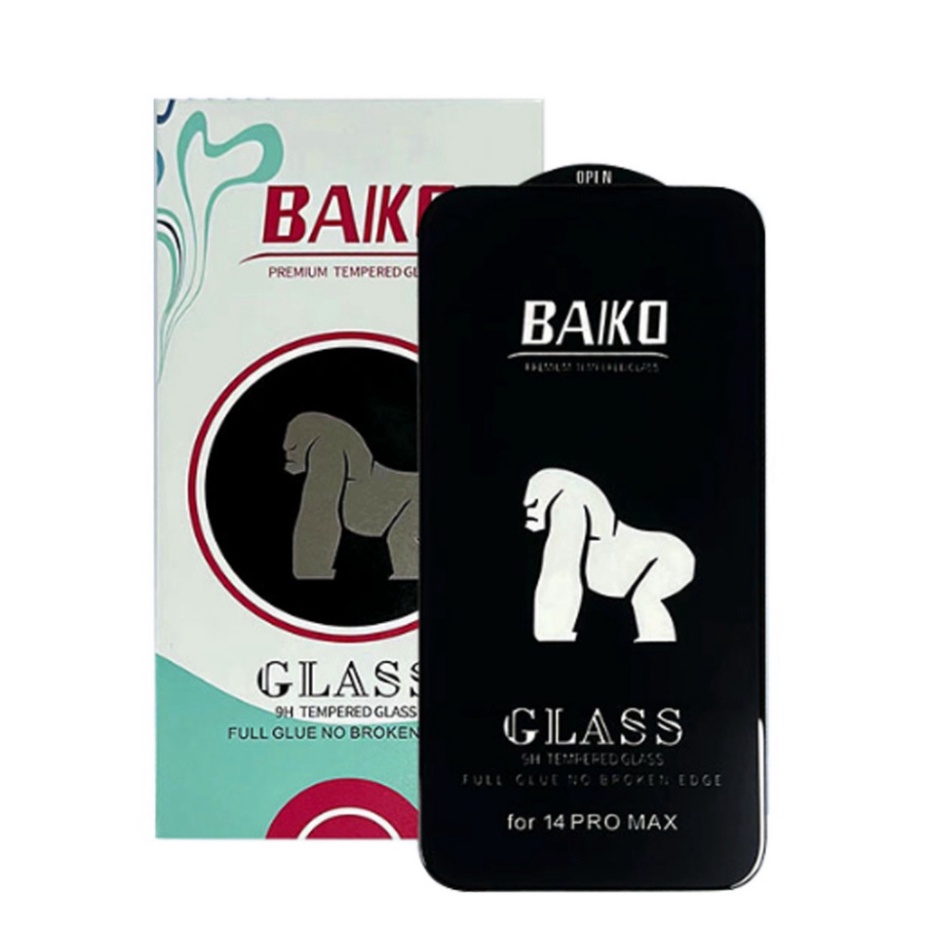 Kính Cường Lực IPhone Baiko Chính Hãng, Siêu Mượt, Chống Bụi Màng Loa Siêu Bền 15/15Prm/X/Xs/Xsmax/11/12/13