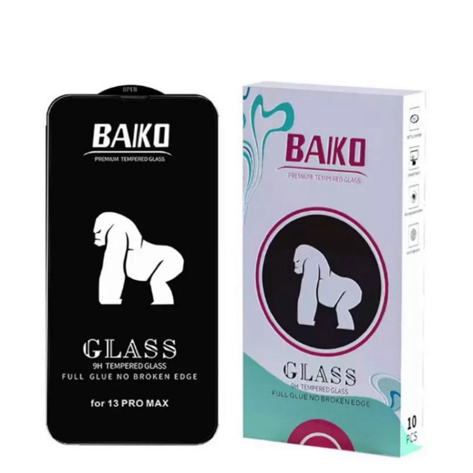 Kính Cường Lực IPhone Baiko Chính Hãng, Siêu Mượt, Chống Bụi Màng Loa Siêu Bền 15/15Prm/X/Xs/Xsmax/11/12/13