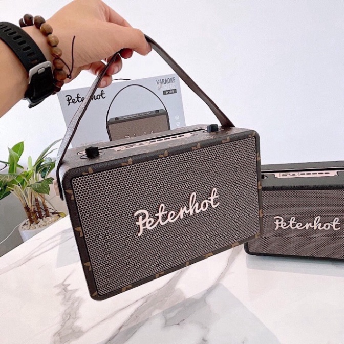 Loa Bluetooth Peterhot A105 Chính Hãng, Âm Thanh Siêu Đỉnh, Tích Hợp Cổng Micro 6.5 Karaoke Dây  - Music Official Strore