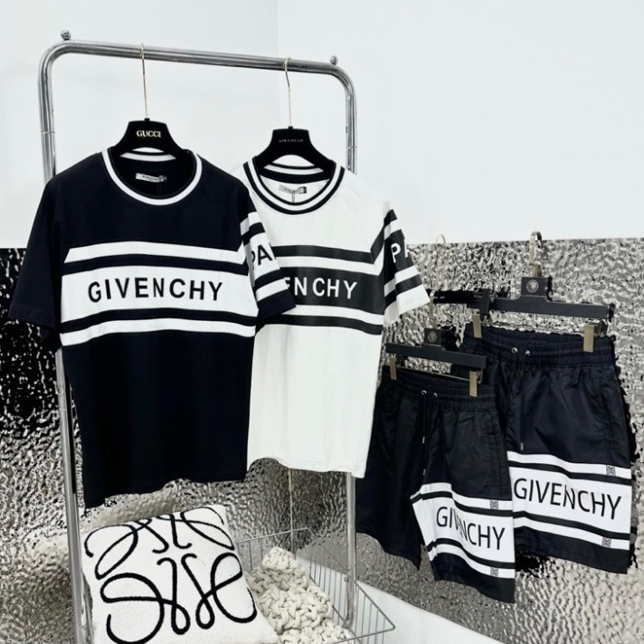 [K3]Bộ Quần Áo Givenchy Chất Cotton Co Giản, Siêu Mát - Set Bộ Quần Áo Cộc Givenchy, Amiri, GC Hot Trend 2023