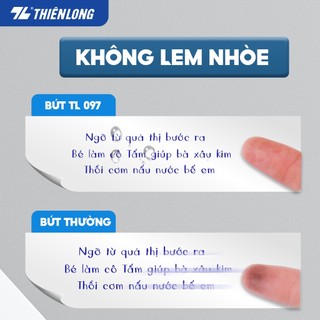 Bút Bi Thiên Long TL-097,Viết rất trơn, êm, mực ra đều, liên tục.