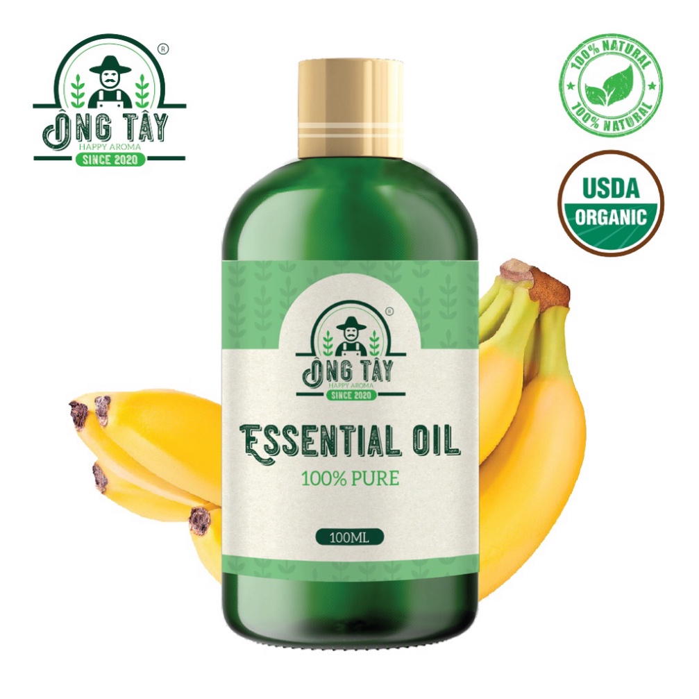 Tinh dầu hữu cơ Organic Chuối ÔNG TÂY mẫu thử 100ml. sỉ ib