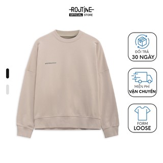 Áo Sweater Nữ Rộng Tay Dài Cổ Tròn In Hình Form Loose - Routine 10F23SWEW003