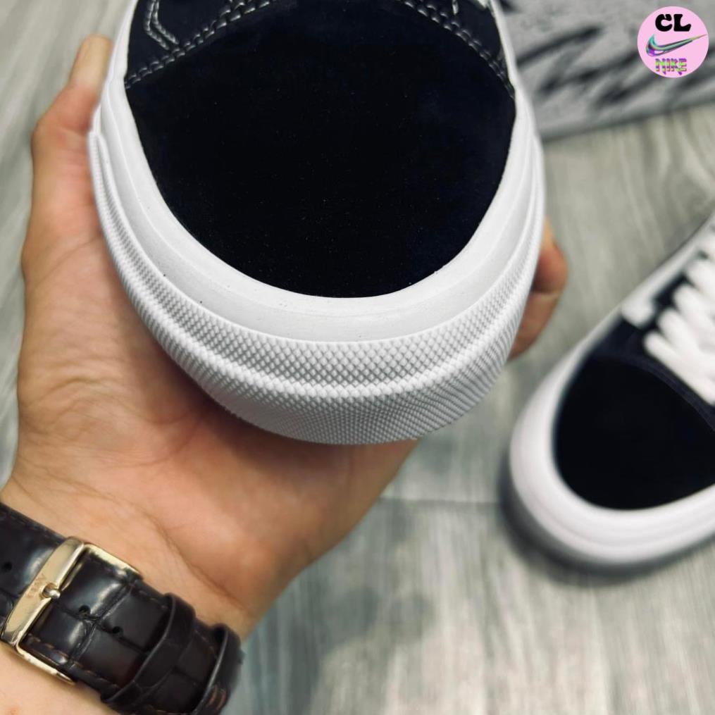 Giày Vans Vault Old Skool Bản Hàng Hịn, Vans Caro. Giày Vans Đen Vạch Trắng Nam Nữ-Công Giày