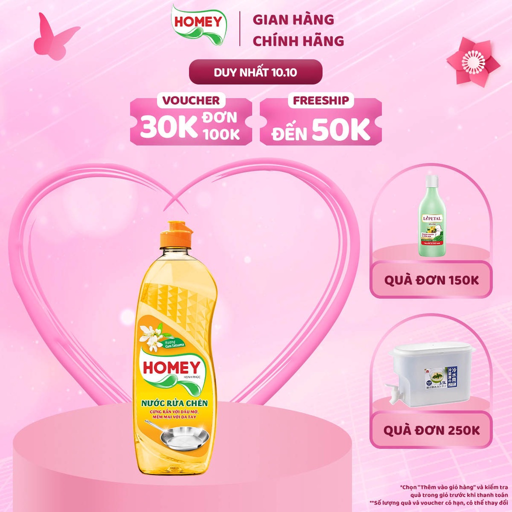 Nước Rửa Chén Homey Hương Cam Satsuma Chai 750g
