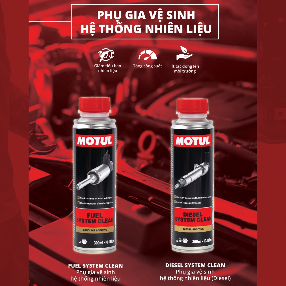 Phụ gia vệ sinh hệ thống nhiên liệu xe ô tô XĂNG - FUEL SYSTEM CLEAN AUTO 300ml