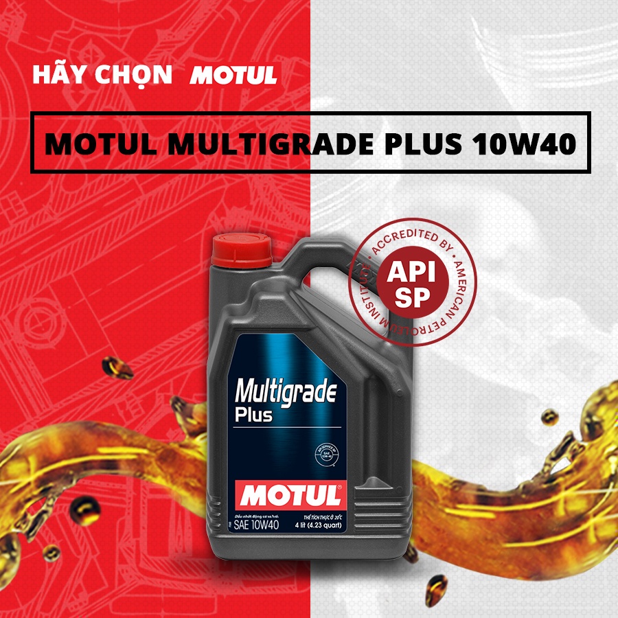 Dầu nhớt xe ô tô MOTUL MULTIGRADE PLUS 10W40 SP 4L