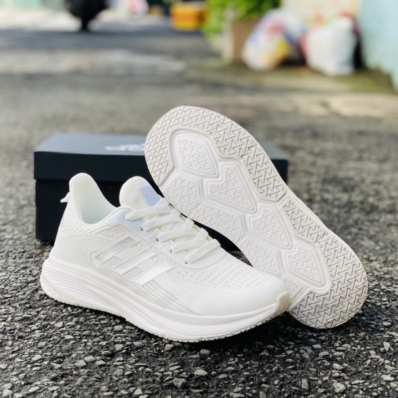 Giầy chạy bộ nam trắng phối cam xanh siêu chất