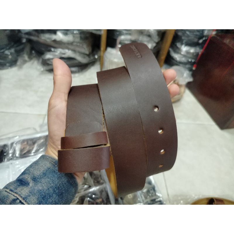 => THẮT LƯNG DA BÒ KHÔNG MẶT KHOÁ