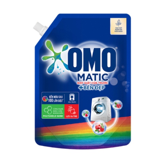 Túi Nước giặt Omo Matic cửa trước Bền Đẹp Túi 2kg