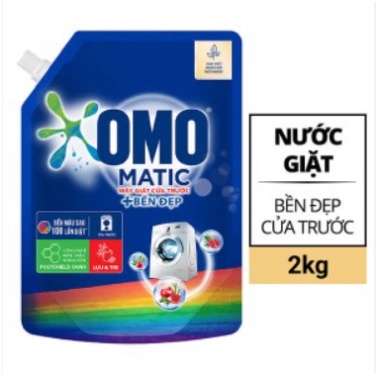 Túi Nước giặt Omo Matic cửa trước Bền Đẹp Túi 2kg
