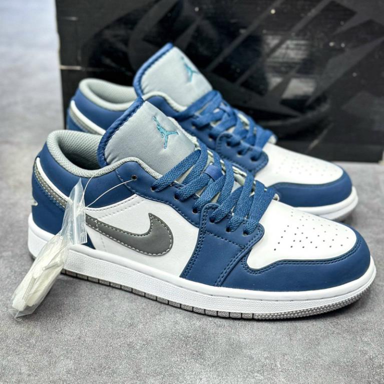 Giày Thể thao/Sneakwr  Air Jordan 1 Low True Blue Cement - BẢN CAO CẤP | FULLBOX ..