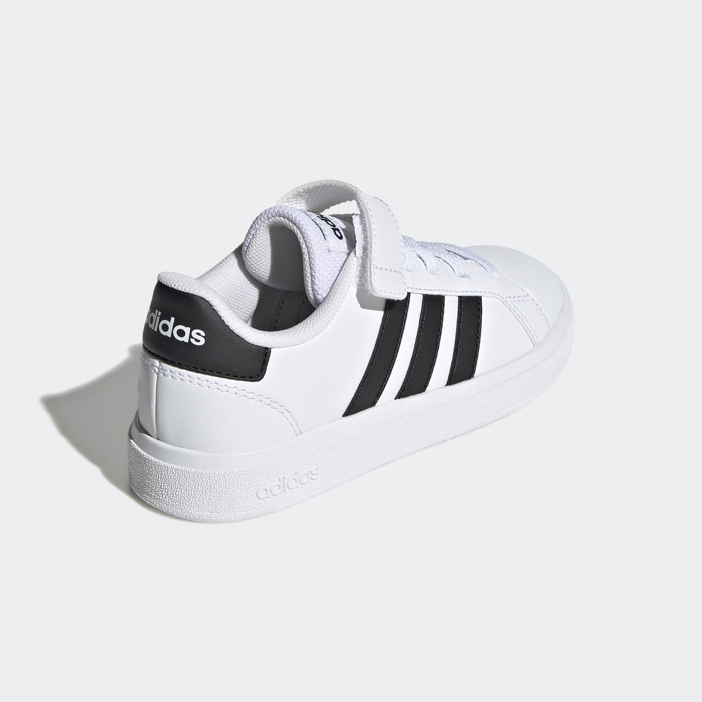 Adidas Quần vợt Giày Grand Court Có Quai Dán Và Dây Co Giãn Trẻ em trắng GW6521