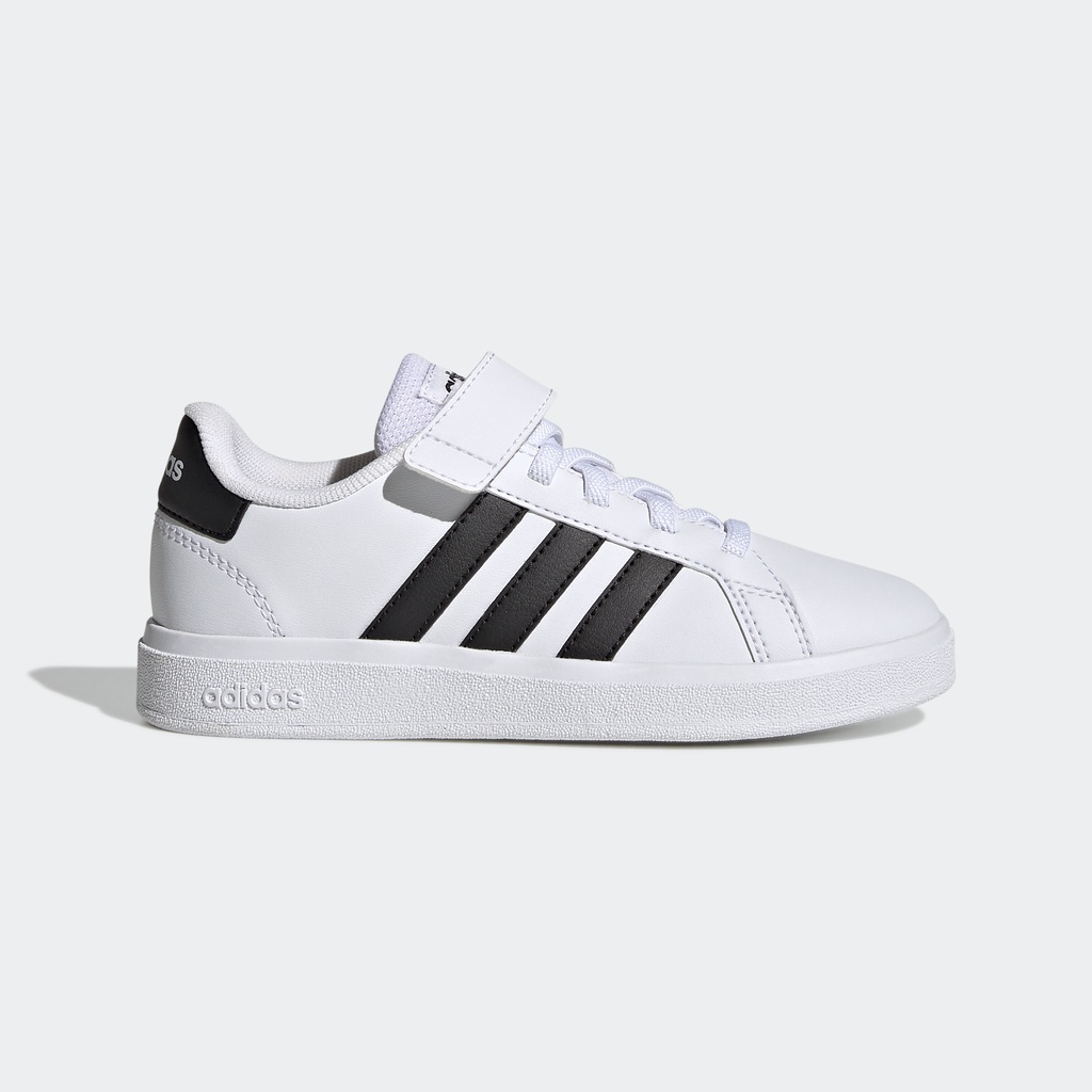 Adidas Quần vợt Giày Grand Court Có Quai Dán Và Dây Co Giãn Trẻ em trắng GW6521