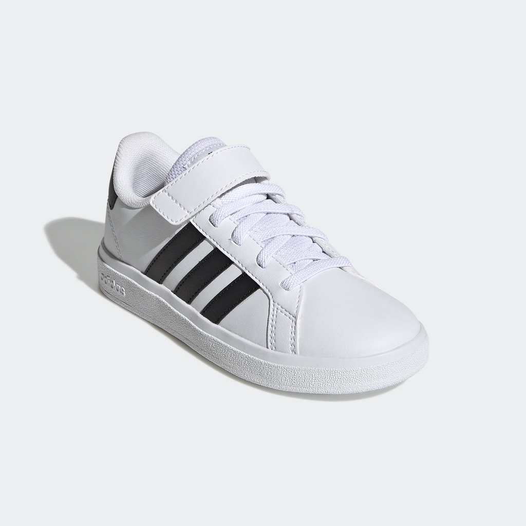 Adidas Quần vợt Giày Grand Court Có Quai Dán Và Dây Co Giãn Trẻ em trắng GW6521