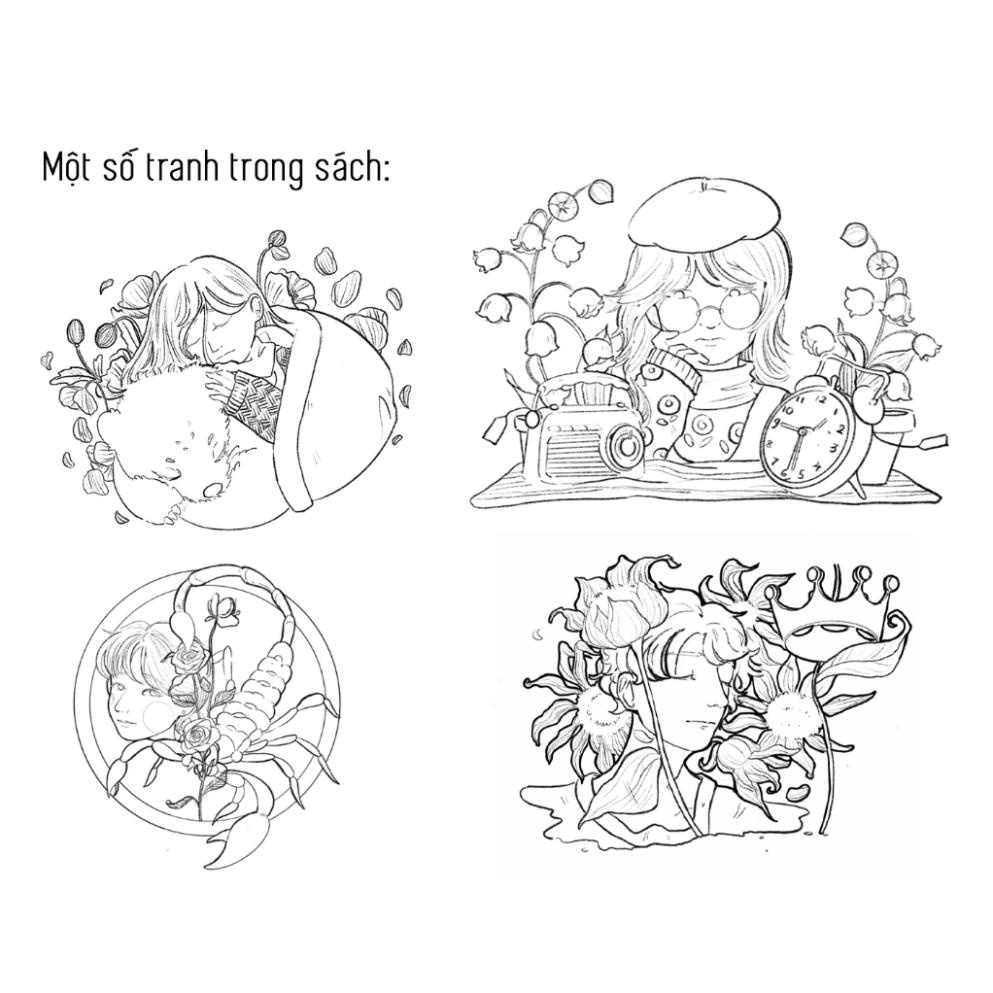 Sách - Tô màu 12 chòm sao - Khu Vườn Chiêm Tinh - Mạc Kỳ Doanh - AZVietNam