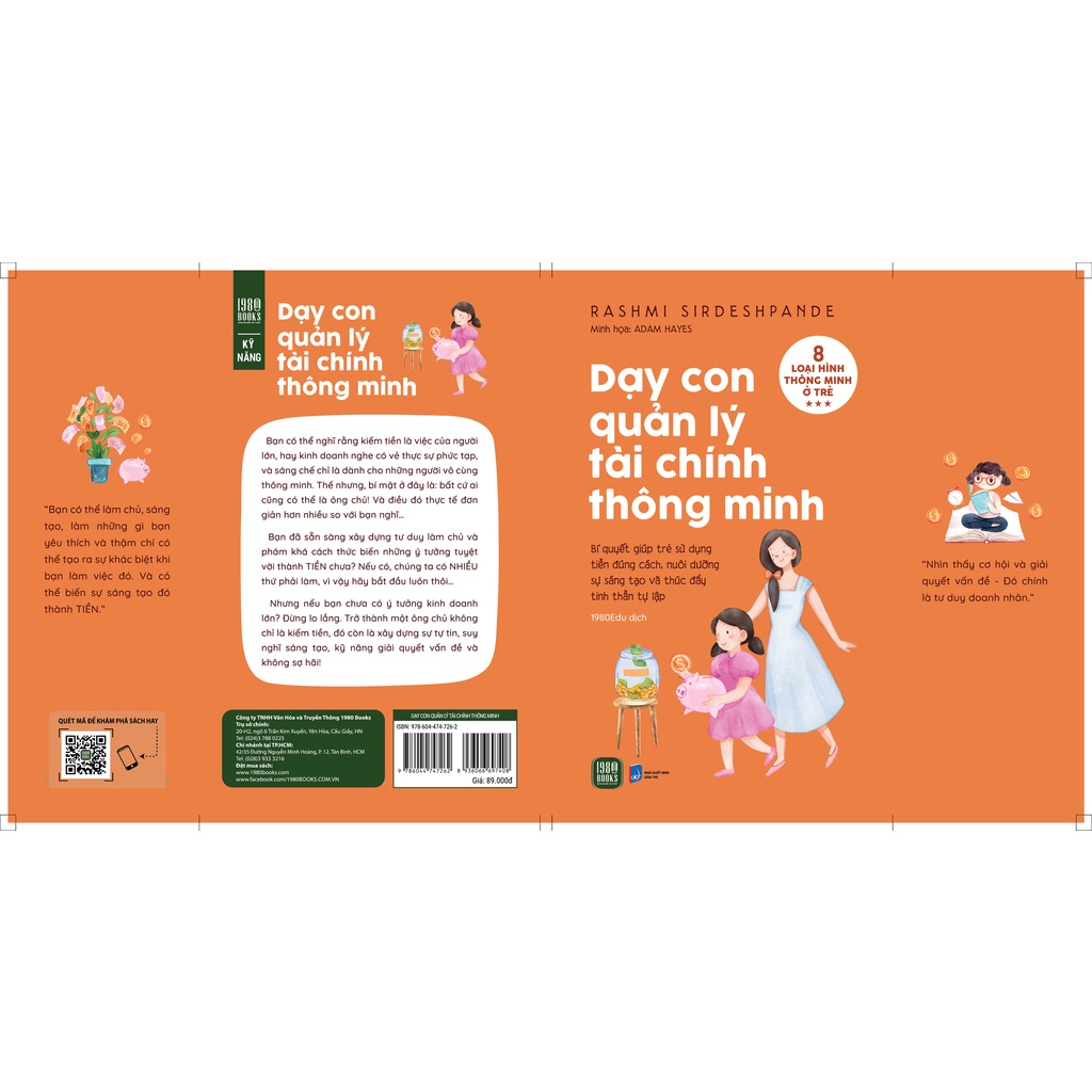 Sách - Dạy Con Quản Lý Tài Chính Thông Minh