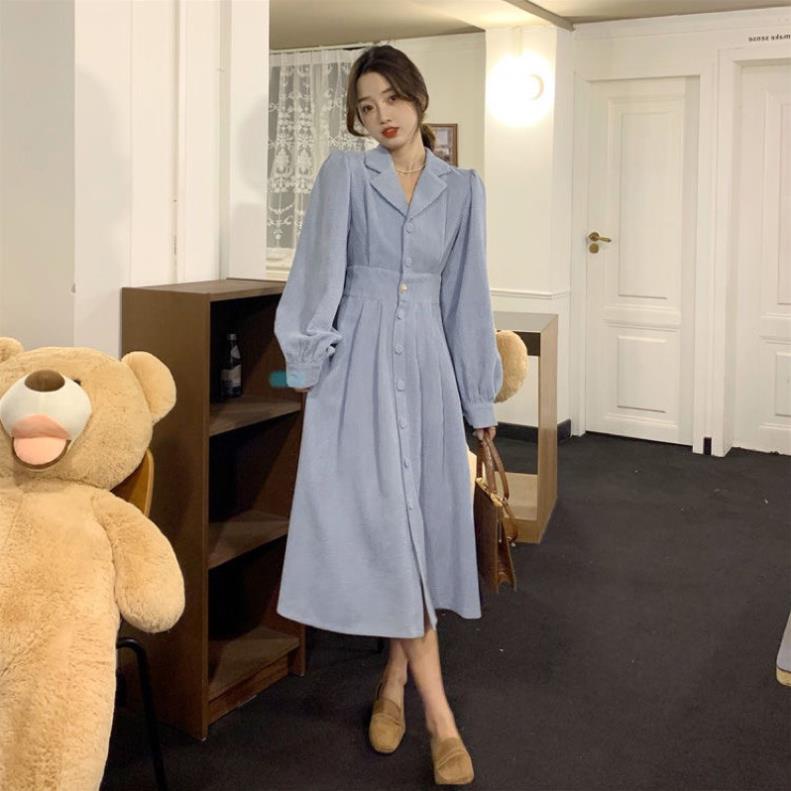 Đầm nữ tiểu thư sơ mi dài tay dáng dài cá tính dành cho nữ - Liyhouse
