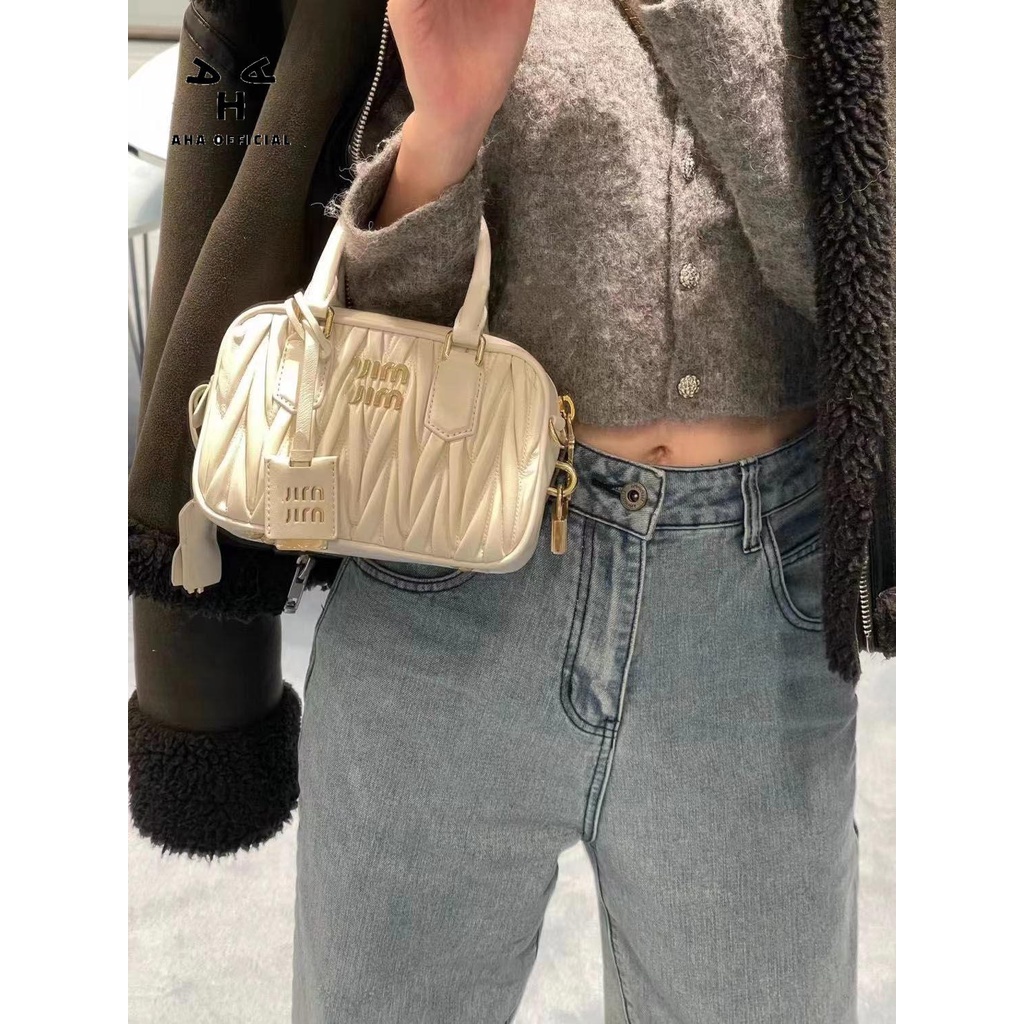 Aha Túi Xách Đeo Vai Màu Trắng Sữa Phong Cách Thời Trang Mới 2023 Dành Cho Bạn Nữ
