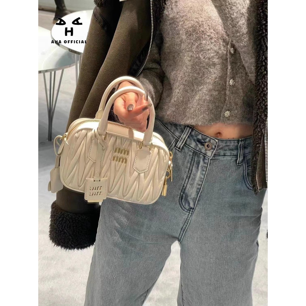 Aha Túi Xách Đeo Vai Màu Trắng Sữa Phong Cách Thời Trang Mới 2023 Dành Cho Bạn Nữ