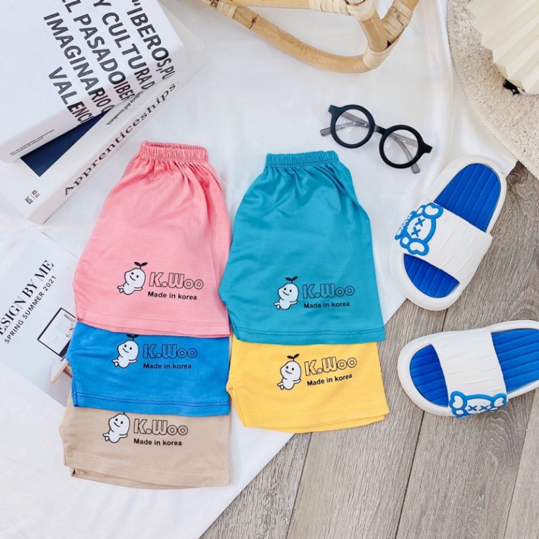 Quần đùi chục peptit thun lạnh siêu mềm mát cho bé trai/bé gái BABYCITY QC21