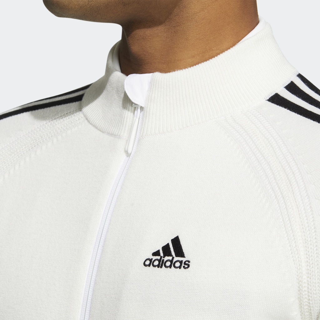Adidas Đánh gôn Áo Len Dài Tay 3 Sọc Nam trắng HP1993