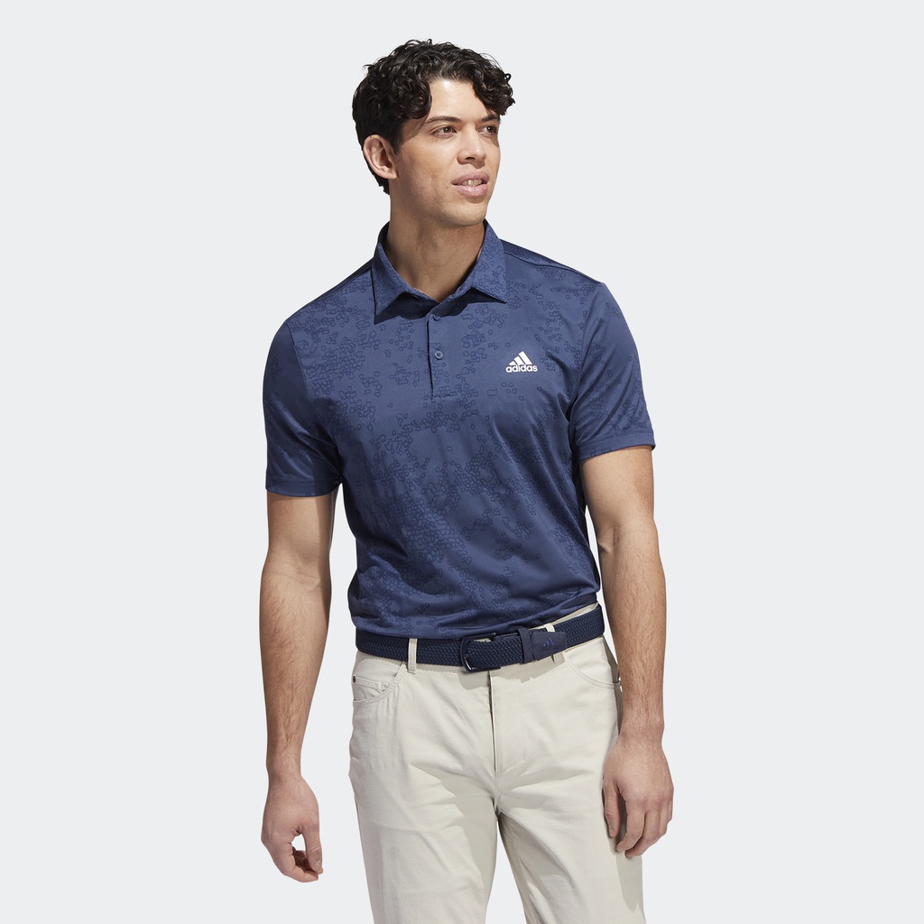 Adidas Đánh gôn Áo Polo Jacquard Nam Màu xanh da trời HF6617