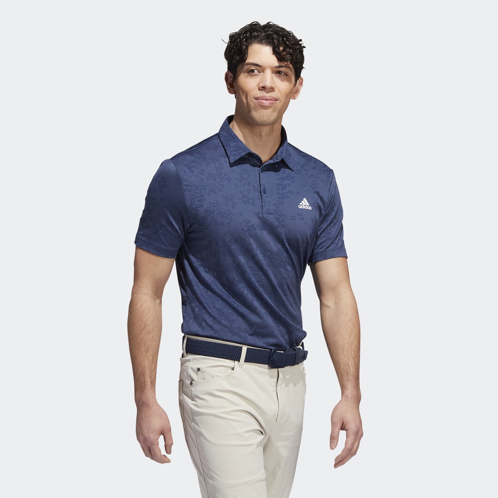Adidas Đánh gôn Áo Polo Jacquard Nam Màu xanh da trời HF6617