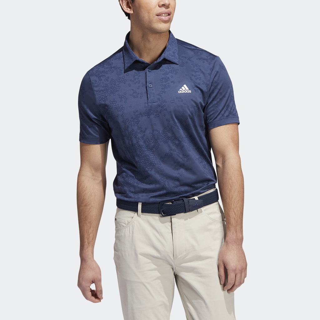 Adidas Đánh gôn Áo Polo Jacquard Nam Màu xanh da trời HF6617