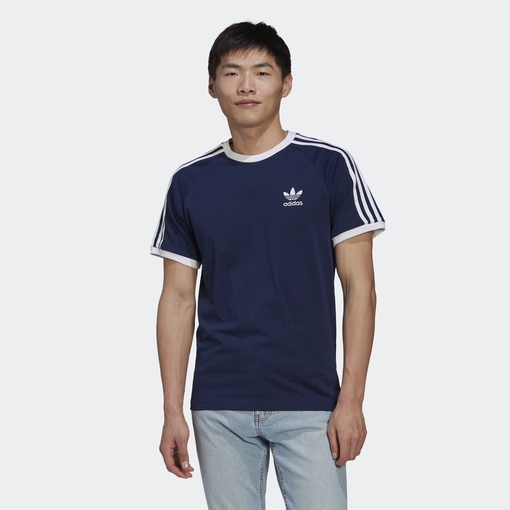 Adidas Phong cách sống Áo Thun 3 Sọc Classics Adicolor Nam Màu xanh da trời HK7279