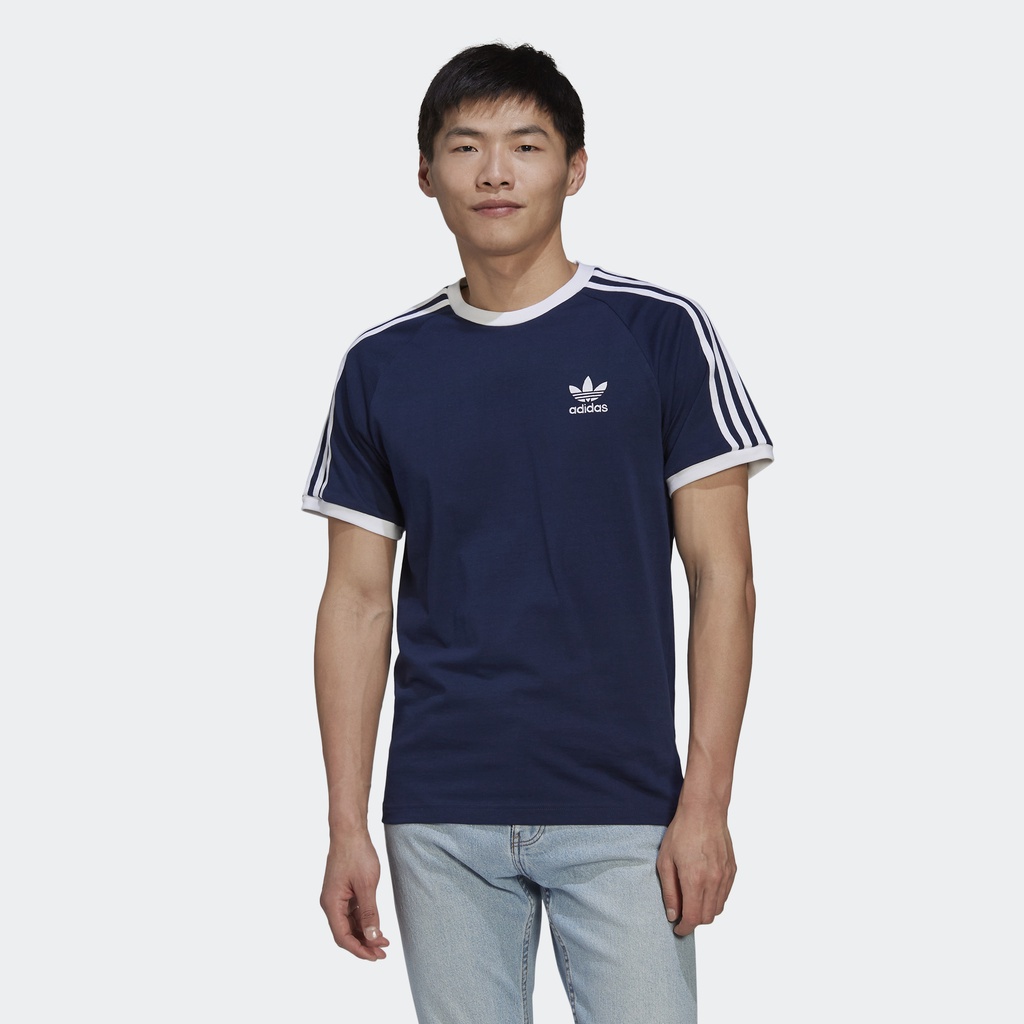 adidas Phong cách sống Áo Thun 3 Sọc Classics Adicolor Nam Màu xanh da trời HK7279