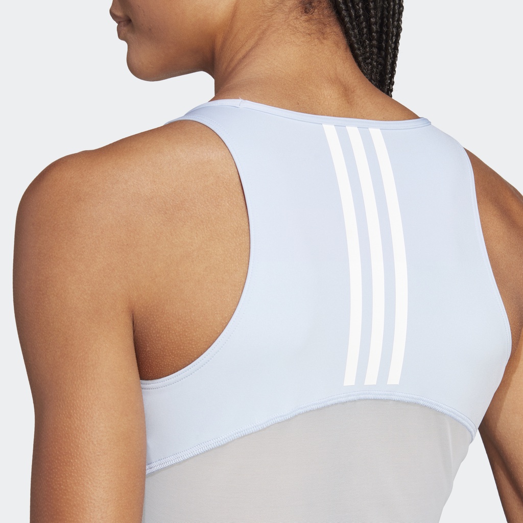 Adidas Tập luyện Áo Tank Top Lửng Hyperglam AEROREADY Nữ Màu xanh da trời IB2312