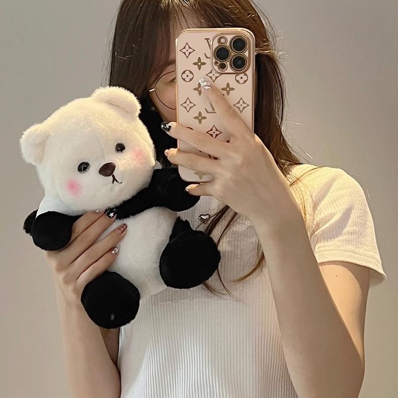 Thú Nhồi Bông Hình Gấu Trúc Dễ Thương Cho Bé Gái