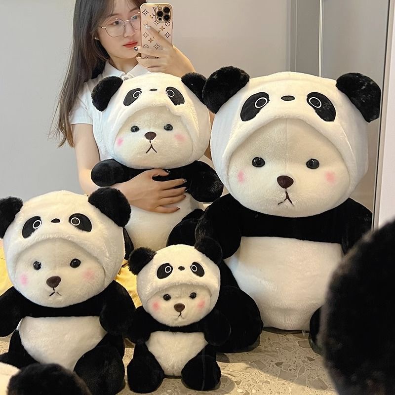 Thú Nhồi Bông Hình Gấu Trúc Dễ Thương Cho Bé Gái