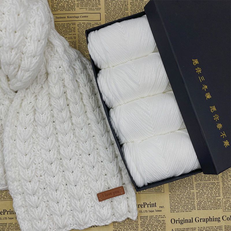 Cuộn Len cotton Dệt Tay Dày Dặn Dùng Làm Quà Tặng diy