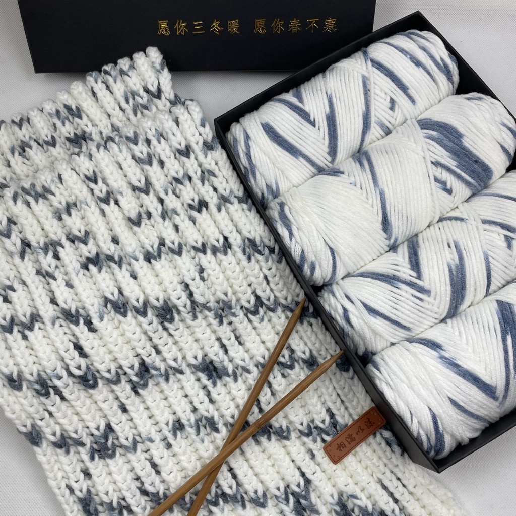 Cuộn Len cotton Dệt Tay Dày Dặn Dùng Làm Quà Tặng diy