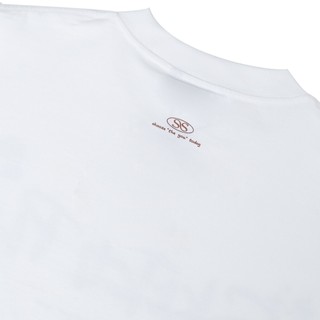 Áo Thun Oversize SOUSTATE "Sketch Plan" (Trắng)