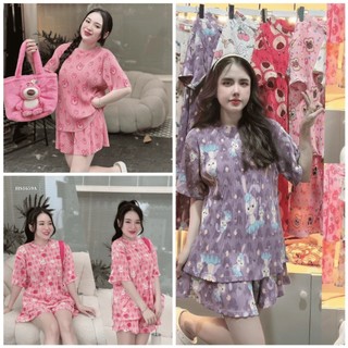 Sét bộ mặc nhà, đồ bộ nữ bigsize, set bộ dập ly, set bộ đùi jangmy shop