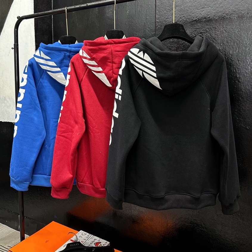 Áo Hoodie đát mũ 2 lớp bản nỉ bông cotton khóa răng cá sấu hoàn thiện cao