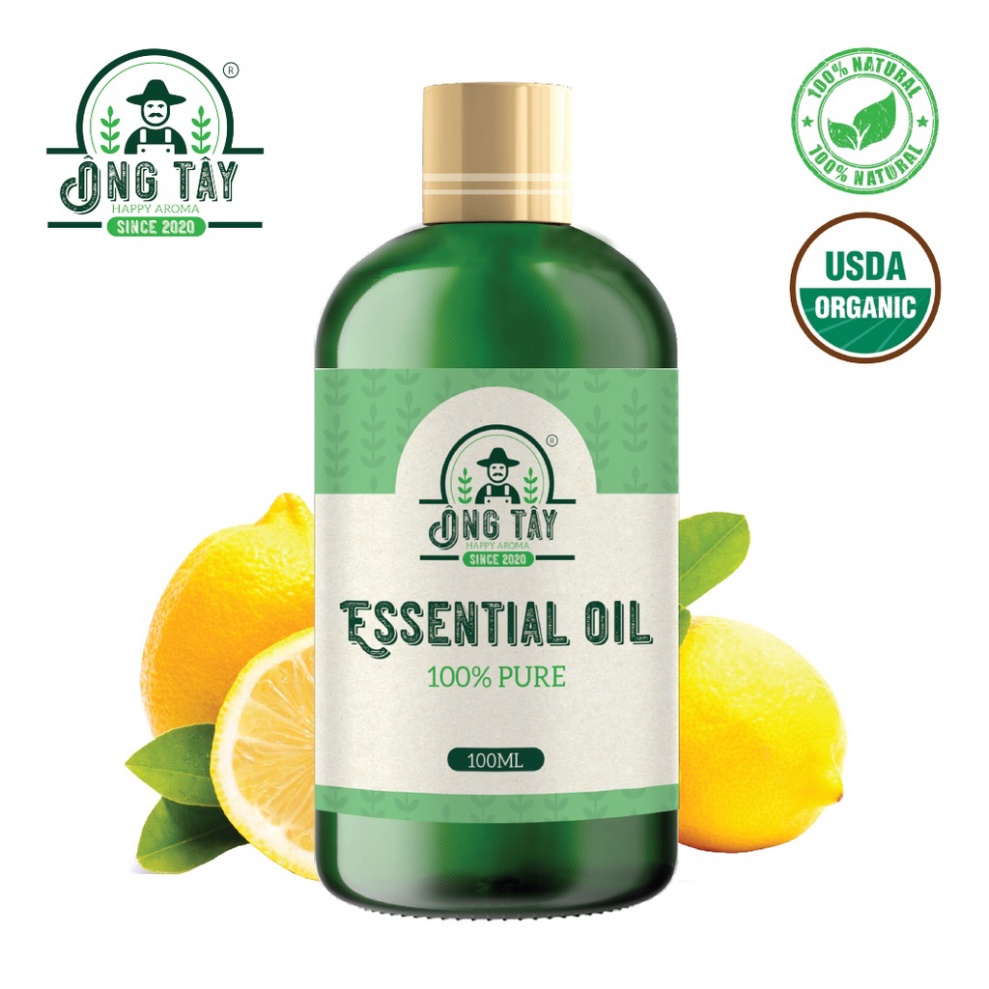 Tinh dầu hữu cơ Organic Chanh Vàng ÔNG TÂY 100ml sỉ ib