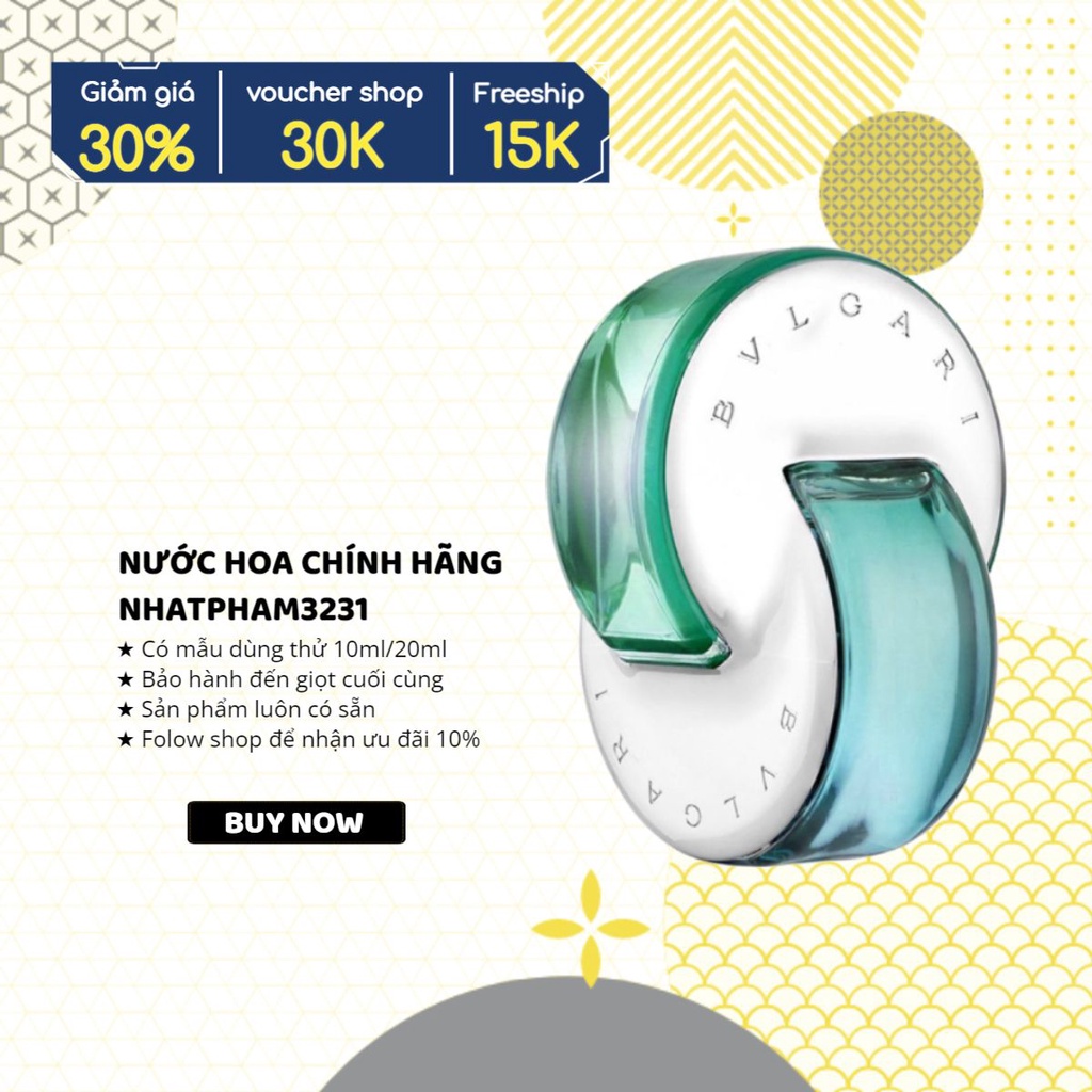 Omnia Paraiba  xanh EDT 10ml Nước hoa Chính hãng