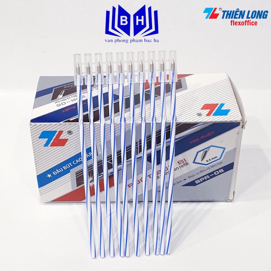 Ruột bút bi Thiên Long BPR-06 thay thế cho bút TL-027, FO-039 ngòi 0.5mm