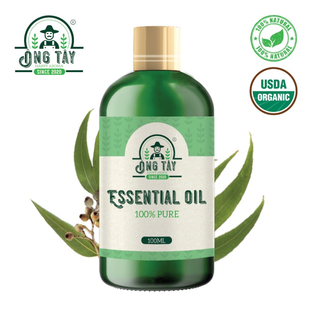 Tinh dầu hữu cơ Organic Bạch Đàn Chanh ÔNG TÂY 100ml sỉ ib