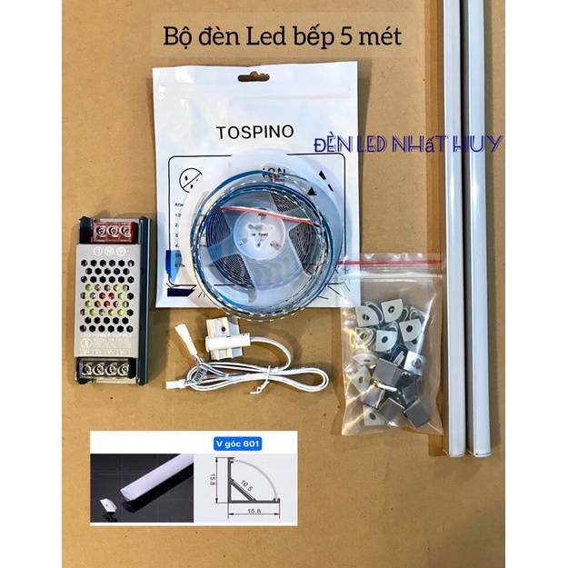 Đèn Led bếp có cảm biến, trọn bộ 4m 5m 8m 10m